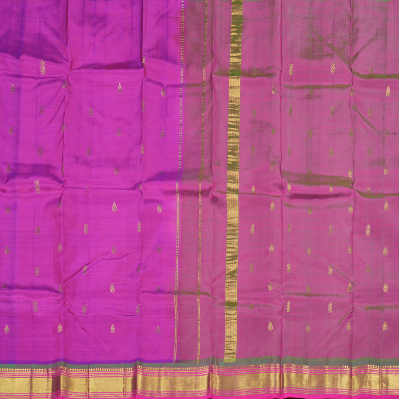Hayagrivas Purple Handloom Kanjivaram Silk Saree with Mandhalir Border KBD1868B2-12