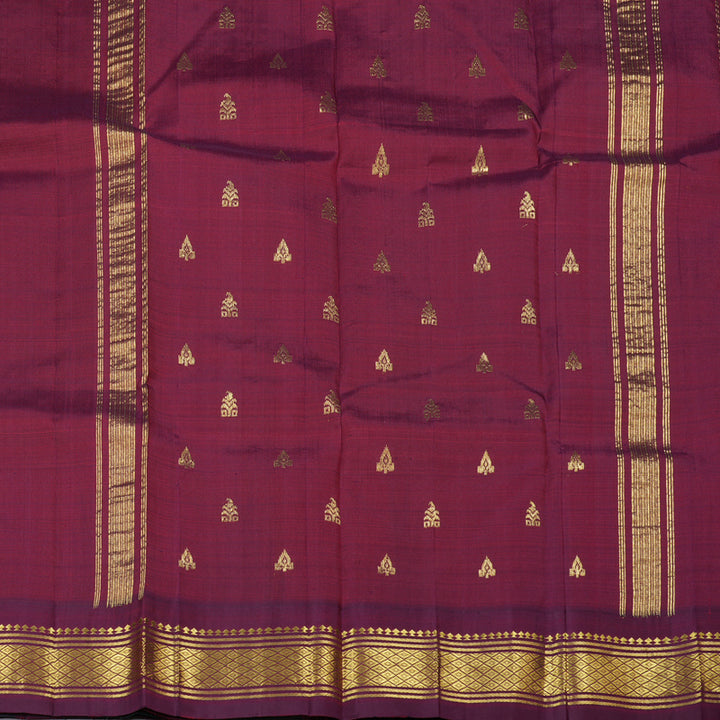 Hayagrivas Handloom Kanjivaram Silk Saree in Effervescent Mango Yellow KBD1869B1-26