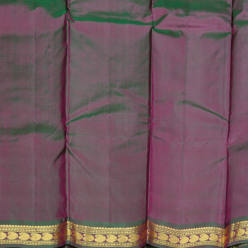 Hayagrivas Purple Handloom Kanjivaram Silk Saree with Mandhalir Border KBD1871B1-4