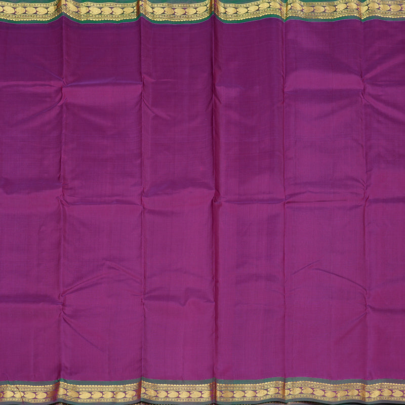 Hayagrivas Purple Handloom Kanjivaram Silk Saree with Mandhalir Border KBD1871B1-4