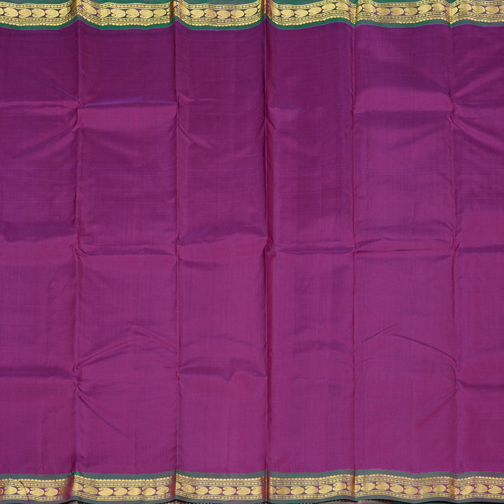 Hayagrivas Purple Handloom Kanjivaram Silk Saree with Mandhalir Border KBD1871B1-4