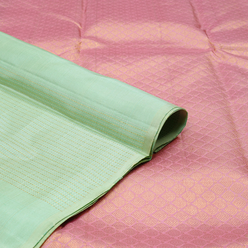 Hayagrivas Light Pastel Green Handloom Kanjivaram Silk Saree KBD1873B1-1