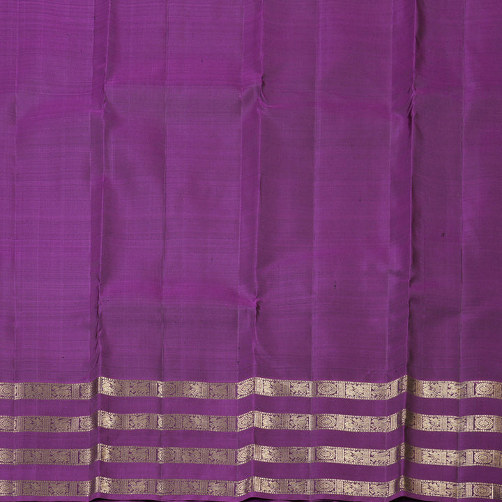 Hayagrivas Handloom Kanjivaram Silk Saree in Sumptuous Mehendi Green KBD1873B15-2