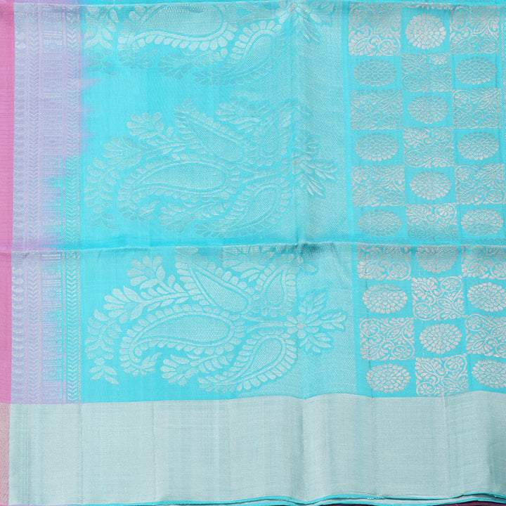 Hayagrivas Baby Pink Handloom Soft Silk Saree KBD1876B2-12