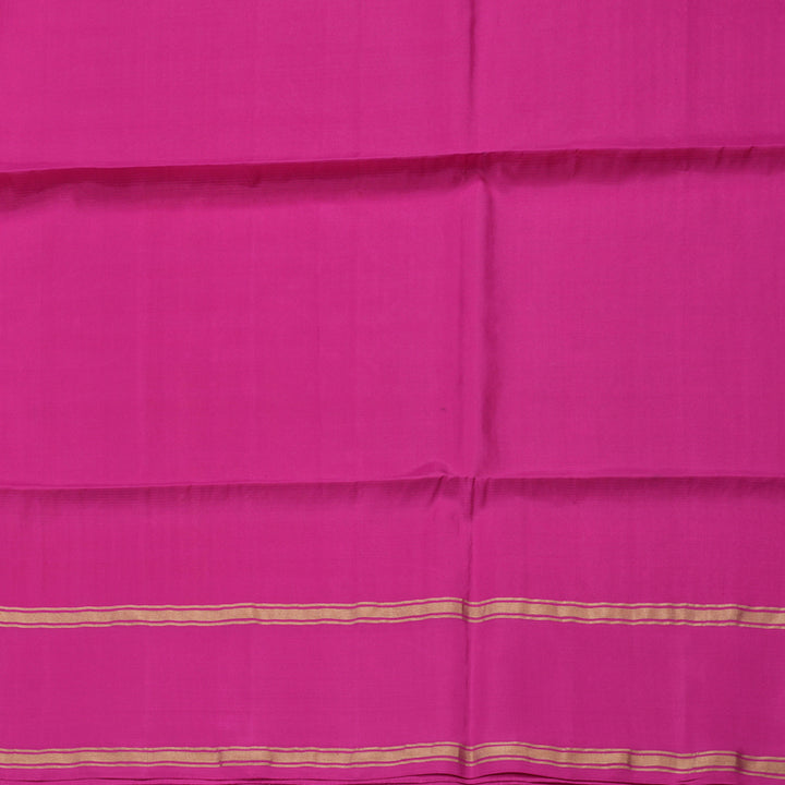 Hayagrivas Handloom Sandal Pure Soft Silk Saree with Magenta Border KBD1877B1-2
