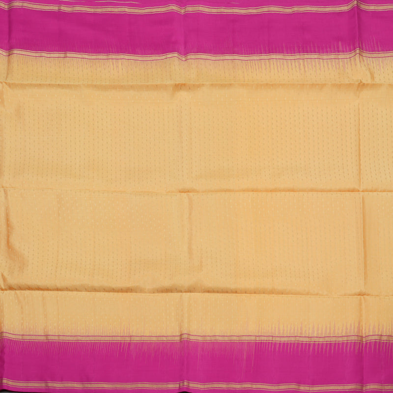 Hayagrivas Handloom Sandal Pure Soft Silk Saree with Magenta Border KBD1877B1-2