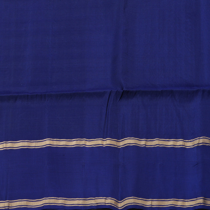Hayagrivas Powder Blue Handloom Soft Silk Saree with Blue Border KBD1877B1-9