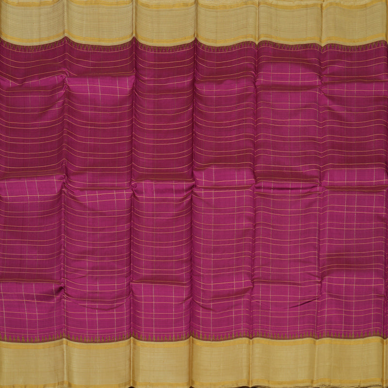 Hayagrivas Handloom Wine Kanjivaram Silk Saree with Sandal Beige border KBD1884B11-1