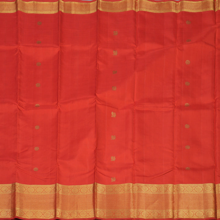 Hayagrivas Handloom Red Kanjivaram Silk Saree KBD1885B4-1