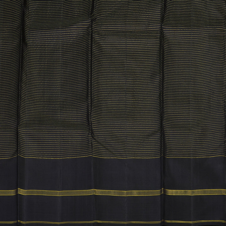 Hayagrivas Handloom Maroon & Orange Checks Kanjivaram Silk Saree with Black border KBD1886B10-1