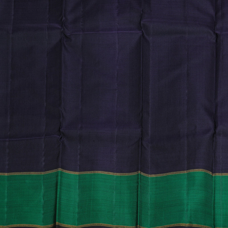 Hayagrivas Yellow Handloom Kanjivaram Silk Saree with Black Border KBD1890B1-1