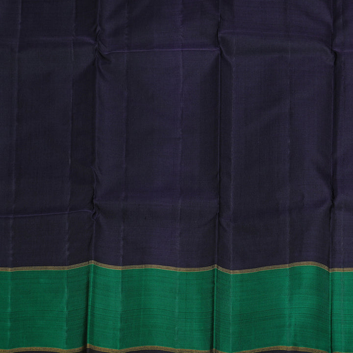 Hayagrivas Yellow Handloom Kanjivaram Silk Saree with Black Border KBD1890B1-1