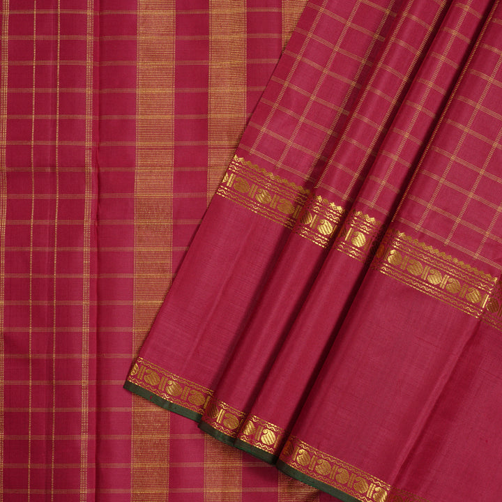 Hayagrivas Maroon Handloom Kanjivaram Silk Saree KBD1893B4-1