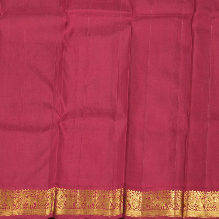Hayagrivas Sky Blue Handloom Kanjivaram Silk Saree with Maroon Border KBD1895B1-1