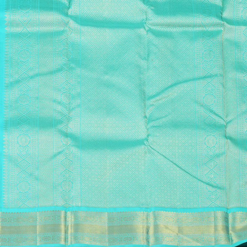 Hayagrivas Handloom Kanjivaram Silk Saree in Enchanting Orangish Pink KBD1895B6-3