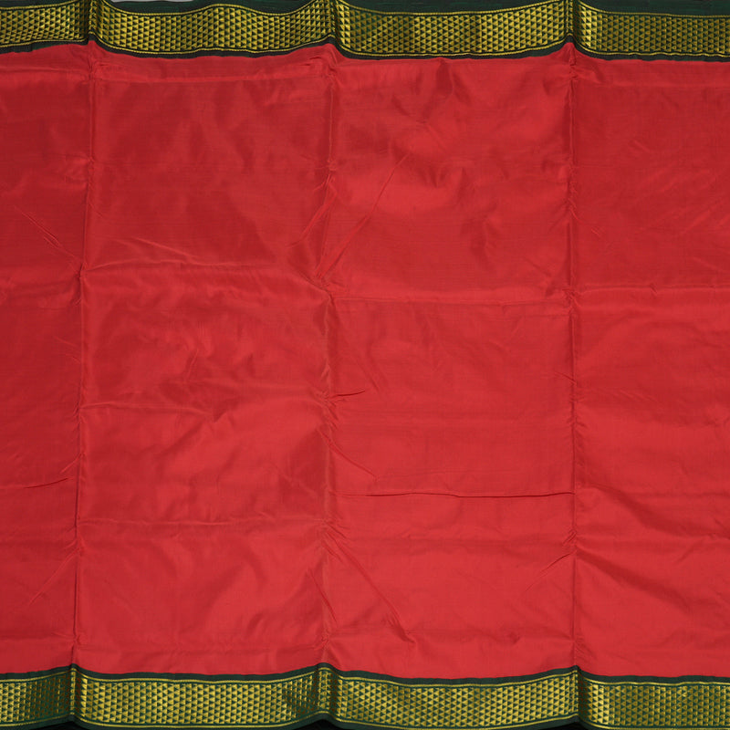 Hayagrivas Handloom Red Ten Yards Silk Madisar KBD1895B9-2