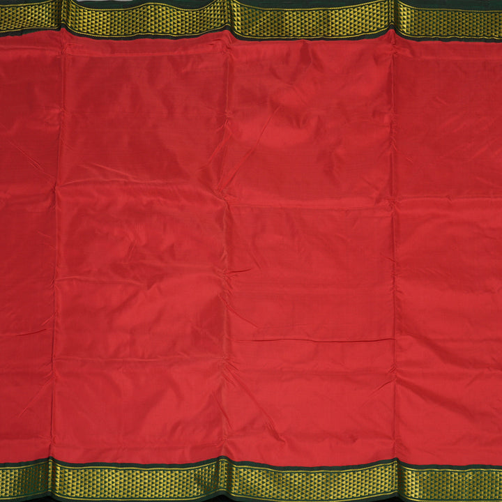 Hayagrivas Handloom Red Ten Yards Silk Madisar KBD1895B9-2