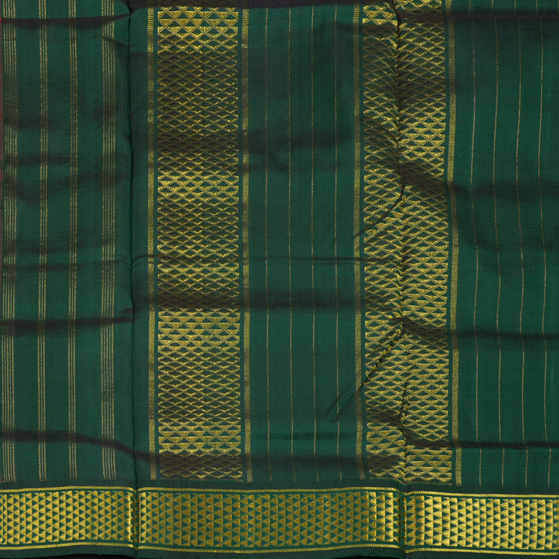 Hayagrivas Handloom Red Ten Yards Silk Madisar KBD1895B9-2