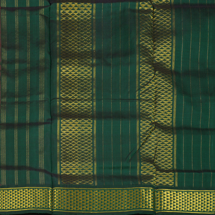 Hayagrivas Handloom Red Ten Yards Silk Madisar KBD1895B9-2