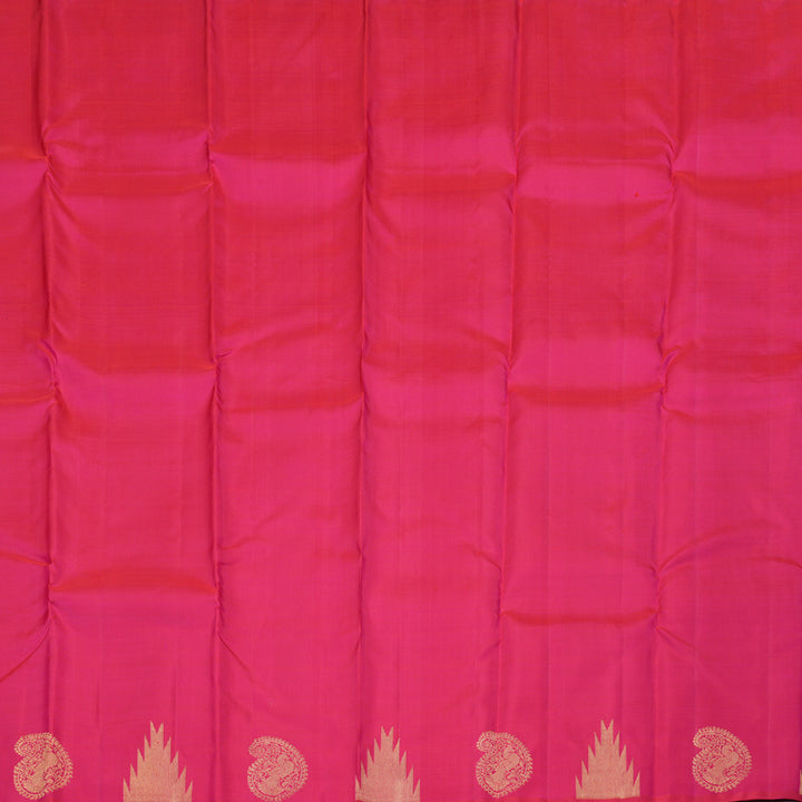 Hayagrivas Handloom Kanjivaram Silk Saree in Ruby Reddish Pink KBD1900B1-3