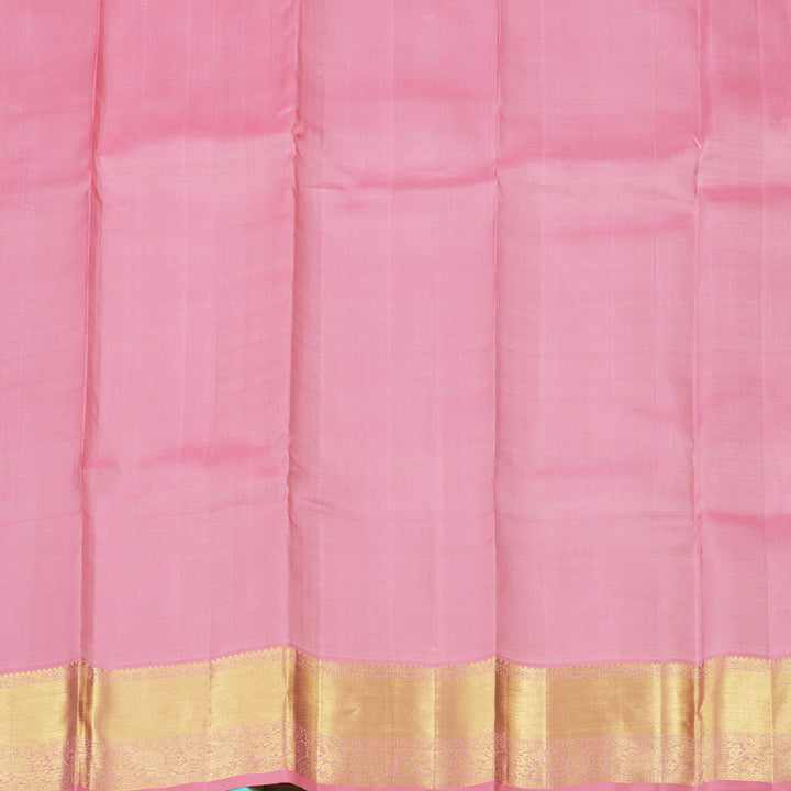 Hayagrivas Handloom Kanjivaram Silk Saree in Refreshing Sea Blue KBD1913B2-1