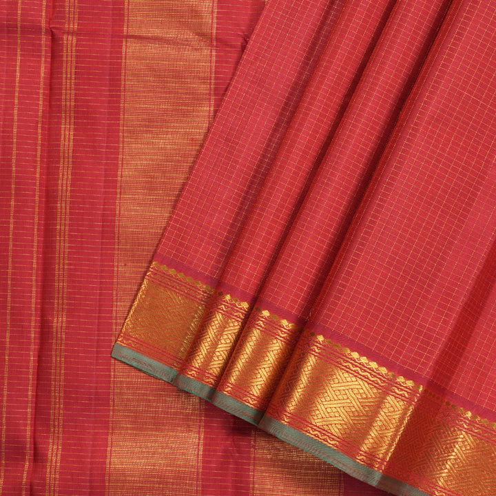 Hayagrivas Red Handloom Kanjivaram Silk Saree KBD1914B2-1