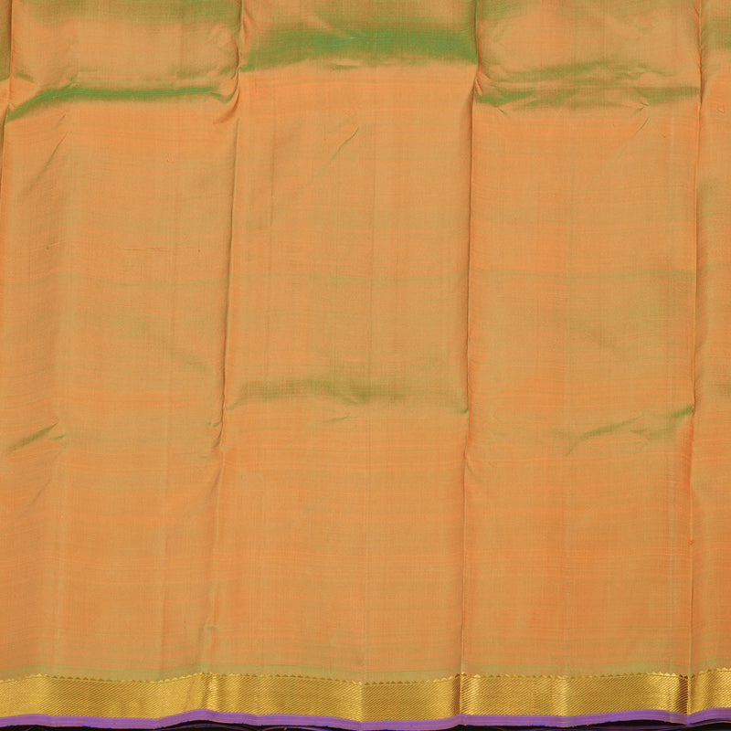 Hayagrivas Handloom Orange Kanjivaram Silk Saree with Royal Beige Border KBD1921B4-18