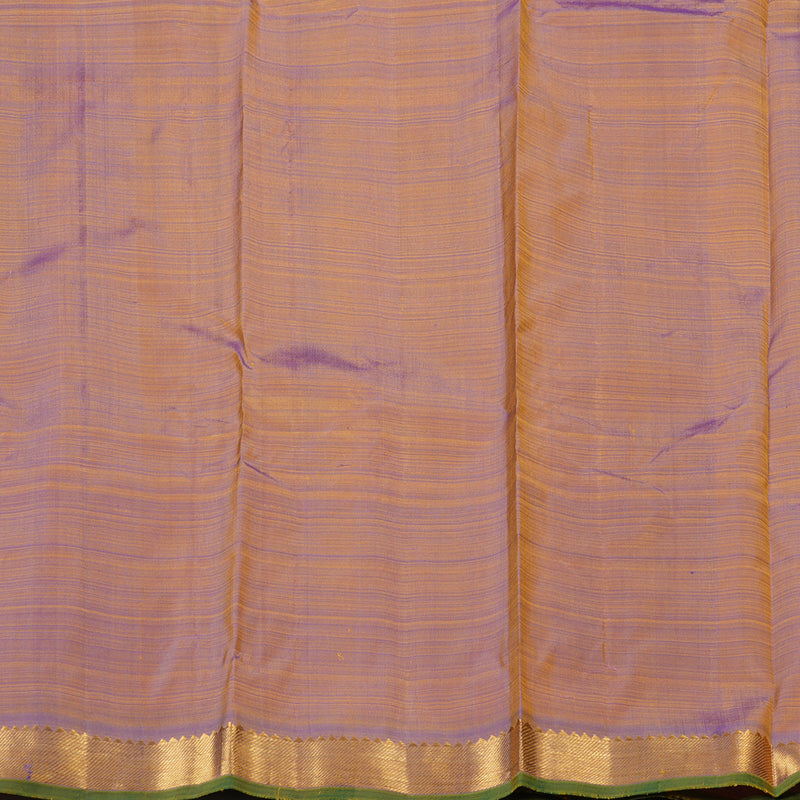 Hayagrivas Dual Tone (Pink With Yellow) Handloom Kanjivaram Silk Saree with Dual Tone (Blue With Yellow) Border KBD1921B4-23
