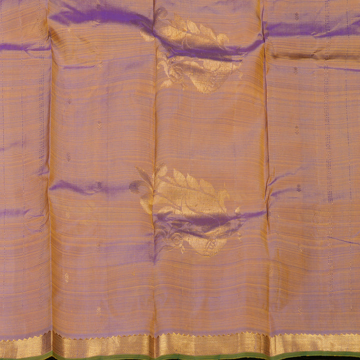 Hayagrivas Dual Tone (Pink With Yellow) Handloom Kanjivaram Silk Saree with Dual Tone (Blue With Yellow) Border KBD1921B4-23