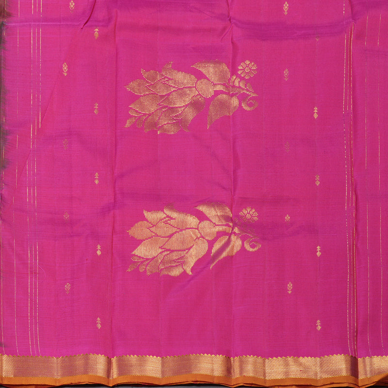 Hayagrivas Mandhalir Handloom Kanjivaram Silk Saree with Pink Border KBD1921B4-7