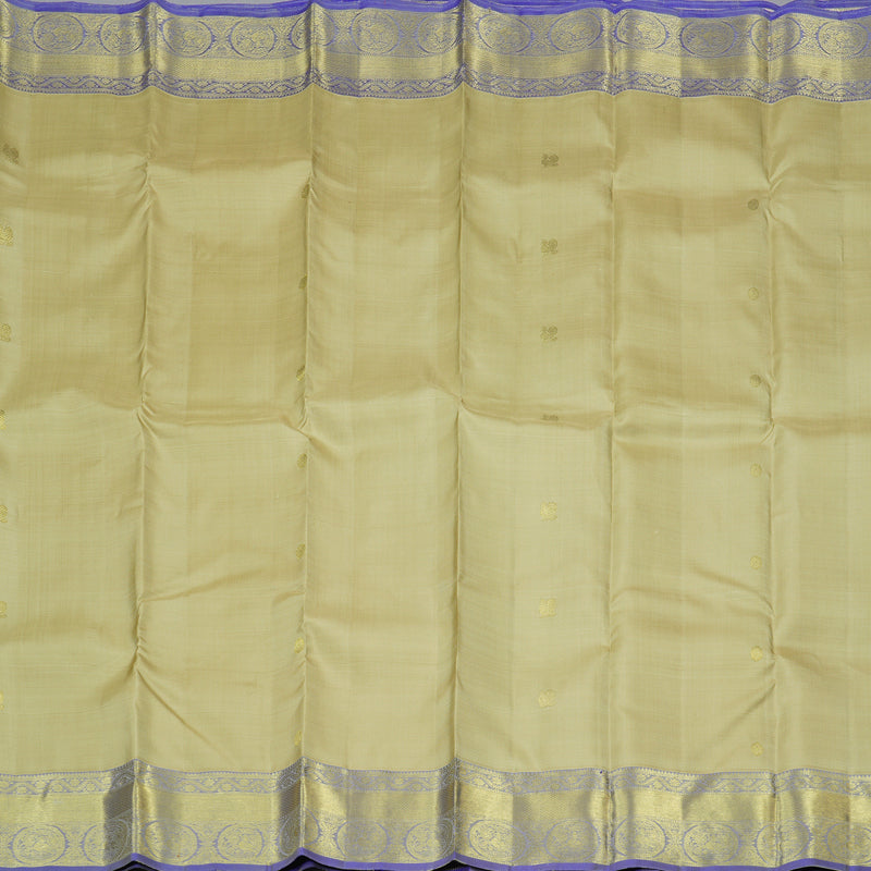 Hayagrivas Handloom Kanjivaram Silk Saree in Serene Sandal KBD1921B7-11