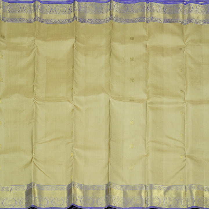 Hayagrivas Handloom Kanjivaram Silk Saree in Serene Sandal KBD1921B7-11
