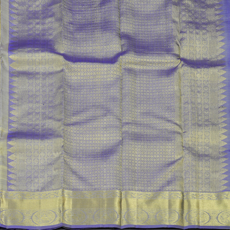 Hayagrivas Handloom Kanjivaram Silk Saree in Serene Sandal KBD1921B7-11