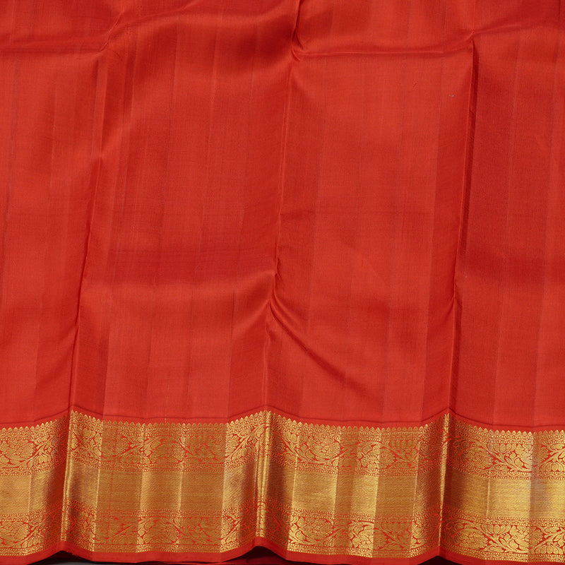 Hayagrivas Blue Handloom Kanjivaram Silk Saree with Red Border KBD1928B1-1