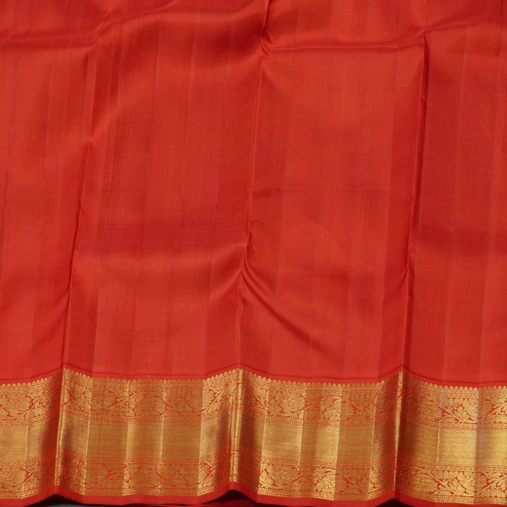 Hayagrivas Blue Handloom Kanjivaram Silk Saree with Red Border KBD1928B1-1