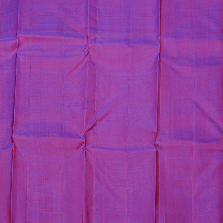 Hayagrivas Dual Tone (Blue With Yellow) Handloom Kanjivaram Silk Saree with Blue And Purple Border KBD1938B4-6
