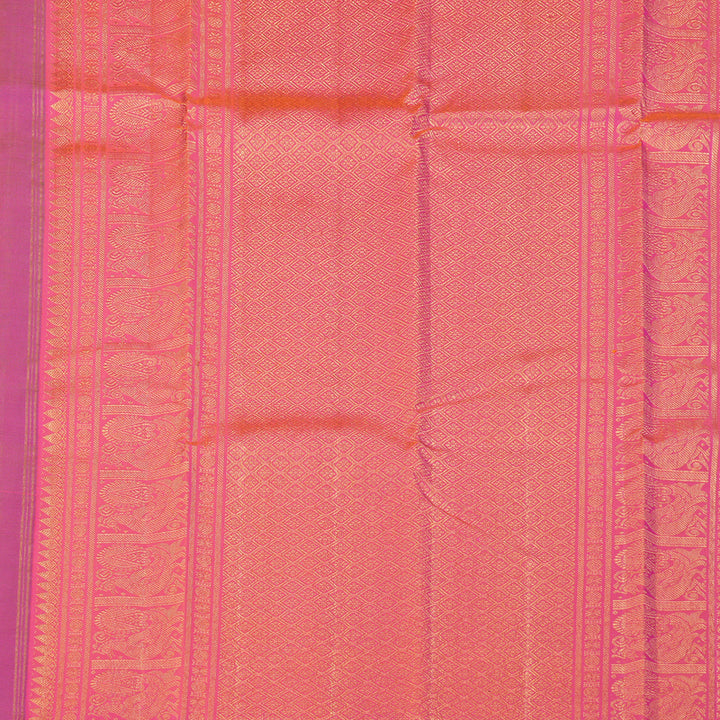 Hayagrivas Handloom Kanjivaram Silk Saree in Radiant Peacock Blue KBD1939B4-1