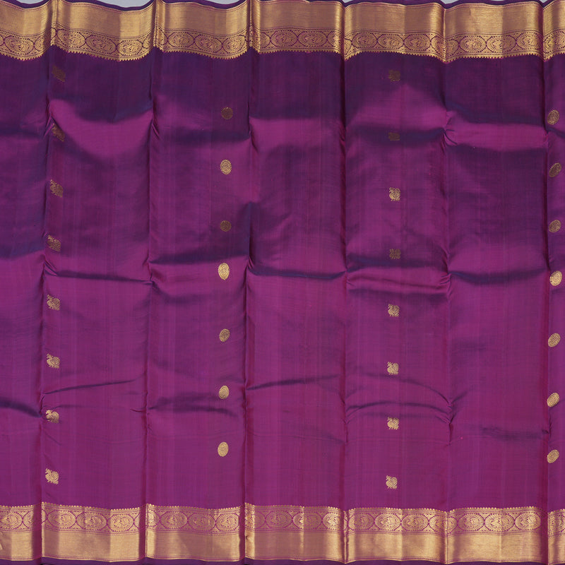 Hayagrivas Dark Purple Handloom Kanjivaram Silk Saree KBD1940B2-3