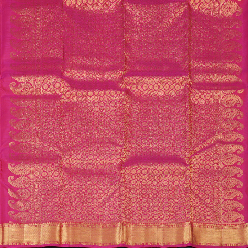 Hayagrivas Reddish Pink Handloom Kanjivaram Silk Saree KBD1943B3-1