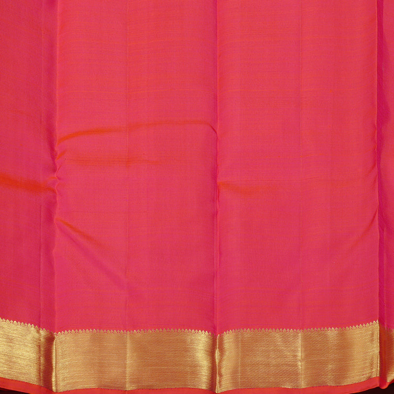 Hayagrivas Orangish Pink Handloom Kanjivaram Silk Saree KBD1943B6-3