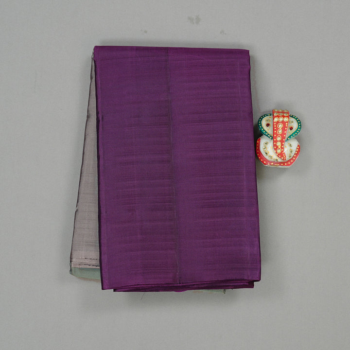 Hayagrivas Muppagam (Rosewood Pink,Grey And Purple) Handloom Kanjivaram Silk Saree KBD1948B1-11