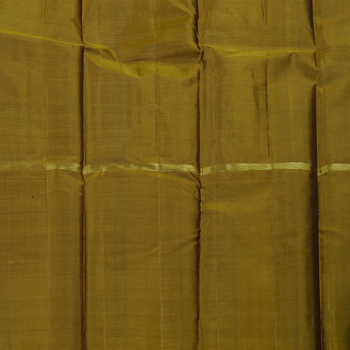 Hayagrivas Muppagam(Wine Maroon,Grey And Dark Fenugreek) Handloom Kanjivaram Silk Saree KBD1948B1-13