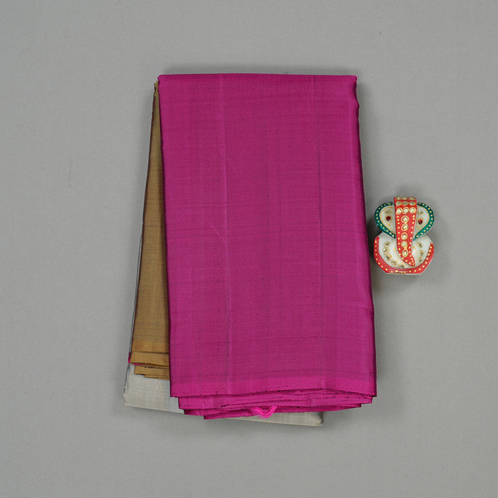 Hayagrivas Mubhagam (Wheat Brown,Grey And Purple) Handloom Kanjivaram Silk Saree KBD1948B1-25