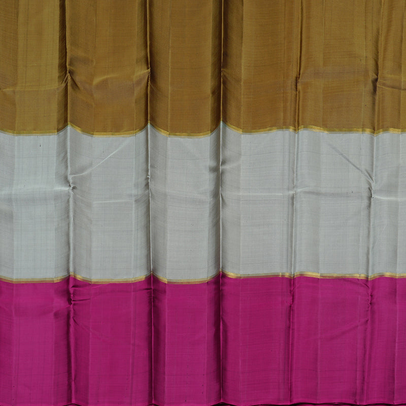 Hayagrivas Mubhagam (Wheat Brown,Grey And Purple) Handloom Kanjivaram Silk Saree KBD1948B1-25