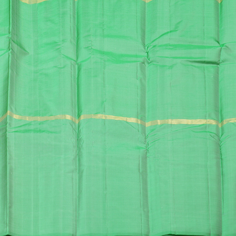 Hayagrivas Handloom Kanjivaram Silk Saree in Cheerful Muppagam (Orange White And Light Green) KBD1948B1-4