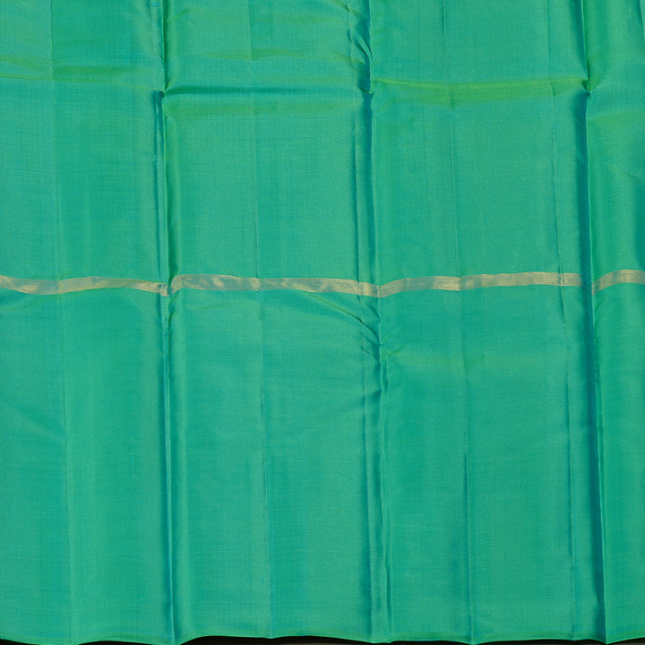 Hayagrivas Mubagam (Sky Blue,Purple And Sea Green) Handloom Kanjivaram Silk Saree KBD1948B1-7