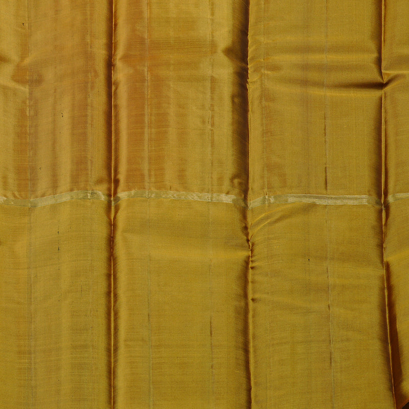 Hayagrivas Mubagam(Grey,Black And Honey Mustard) Handloom Kanjivaram Silk Saree with Honey Mustard Border KBD1948B1-8