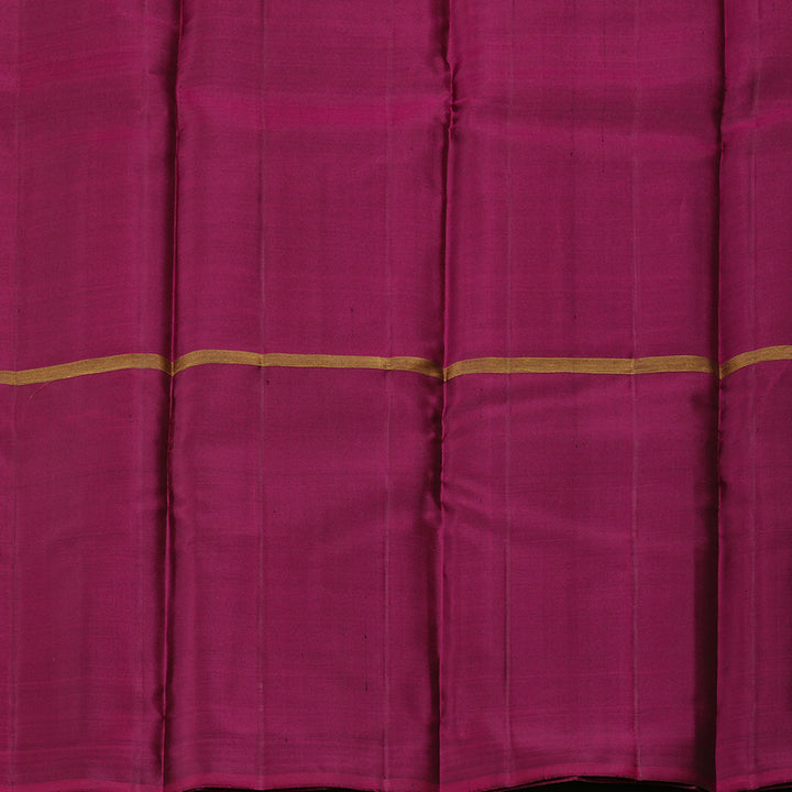 Hayagrivas Muppagam (Dark Fenugreek,Sky Blue And Purple) Handloom Kanjivaram Silk Saree KBD1948B1-9
