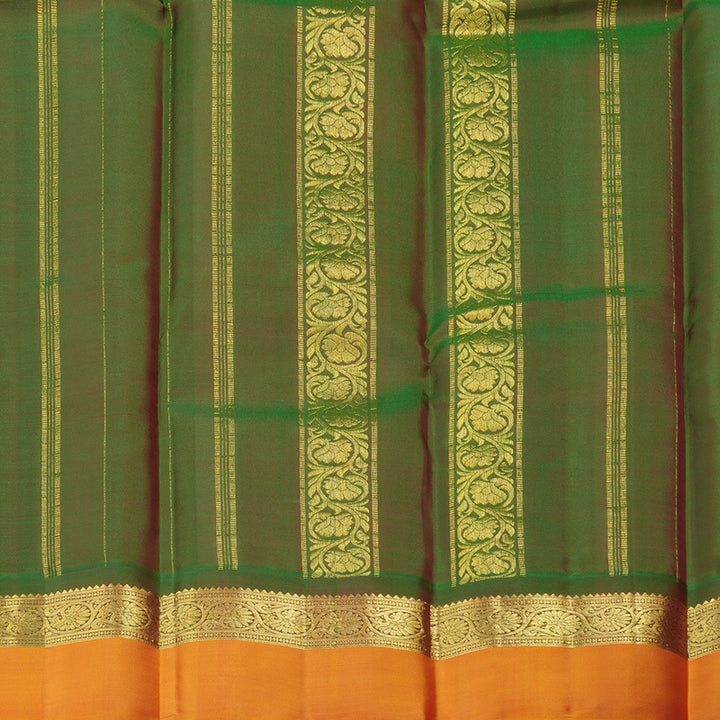 Hayagrivas Pink Handloom Kanjivaram Silk Saree with Honey Mustard Border KBD1948B3-2