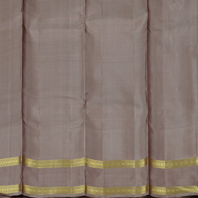 Hayagrivas Black Handloom Kanjivaram Silk Saree with Chocolate Brown Border KBD1949B2-2